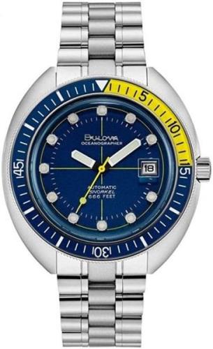 Bulova Herrklocka 96B320 Oceanographer Blå/Stål Ø44 mm