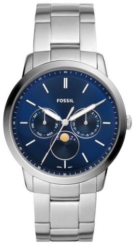 Fossil Herrklocka FS5907 Neutra Blå/Stål Ø42 mm