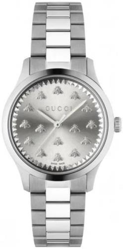 Gucci Damklocka YA1265031 G-Timeless Silverfärgad/Stål Ø32 mm