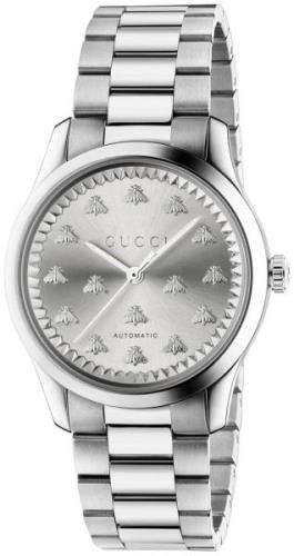 Gucci Damklocka YA1264190 G-Timeless Silverfärgad/Stål Ø38 mm