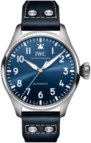 IWC Herrklocka IW329303 Big Pilot Blå/Läder Ø43 mm