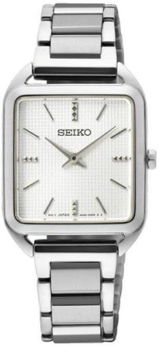 Seiko Damklocka SWR073P1 Classic Vit/Stål 26x26 mm