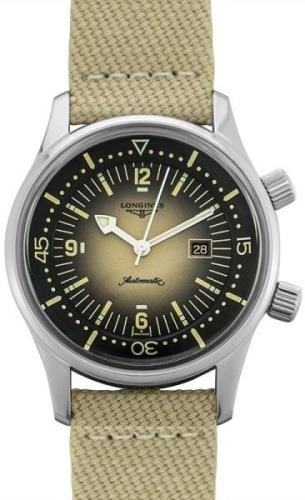 Longines Damklocka L3.374.4.30.2 Legend Diver Beige/Läder Ø36 mm