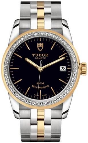 Tudor M55023-0021 Glamour Date Svart/Gulguldtonat stål Ø36 mm