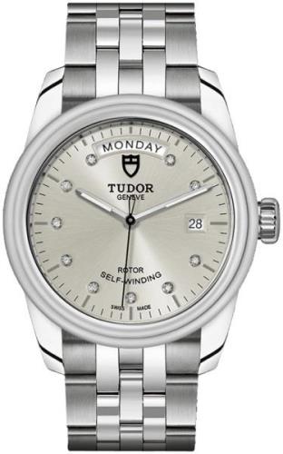 Tudor M56000-0006 Glamour Day-Date Silverfärgad/Stål Ø39 mm
