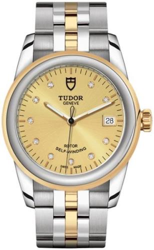 Tudor M55003-0006 Glamour Date Gulguldstonad/Gulguldtonat stål Ø36