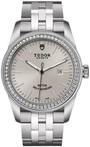 Tudor Damklocka M53020-0004 Glamour Date Silverfärgad/Stål Ø31 mm