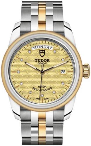 Tudor M56003-0004 Glamour Day-Date Gulguldstonad/18 karat gult guld