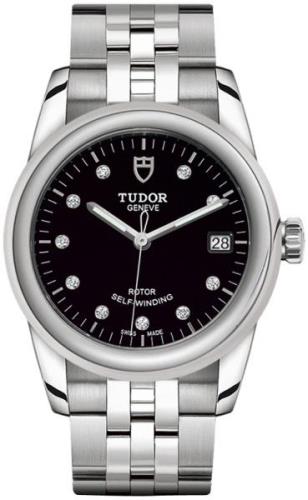 Tudor M55000-0008 Glamour Date Svart/Stål Ø36 mm