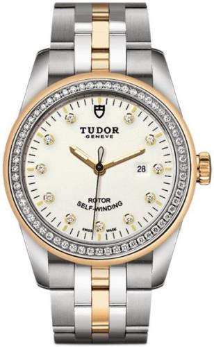 Tudor Damklocka M53023-0066 Glamour Date Vit/18 karat gult guld Ø31