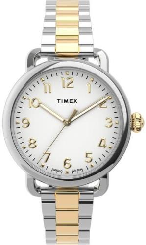 Timex Damklocka TW2U13800 Silverfärgad/Stål Ø34 mm