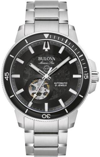 Bulova Herrklocka 96A290 Marine Star Svart/Stål Ø45 mm