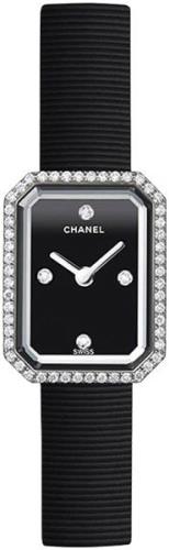 Chanel Damklocka H2434 Premiere Svart/Gummi 15x19.5 mm