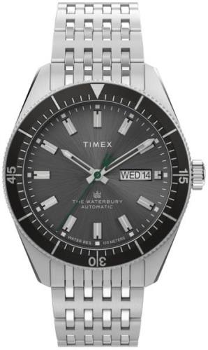 Timex Herrklocka TW2V24900 The Waterbury Grå/Stål Ø40 mm