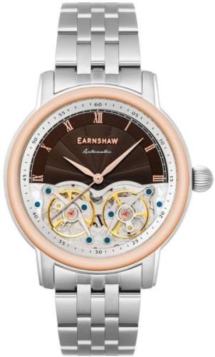 Thomas Earnshaw Herrklocka ES-8255-55 Longitude Brun/Stål Ø42 mm