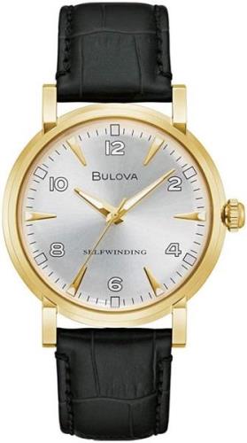 Bulova Herrklocka 97A152 American Clipper Silverfärgad/Läder Ø39 mm