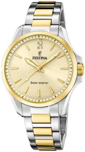 Festina Damklocka F20655-3 Petite Gulguldstonad/Gulguldtonat stål