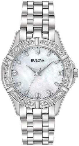 Bulova Damklocka 96R233 Classic Vit/Stål Ø33.8 mm