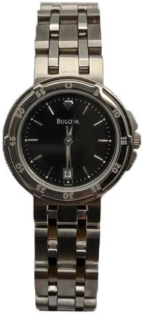 Bulova Damklocka 96M15 Vintage Svart/Stål Ø26 mm