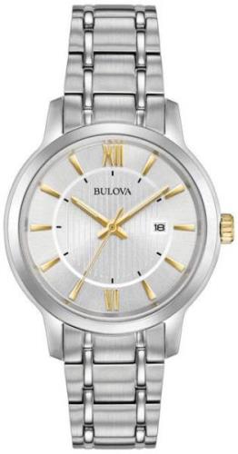 Bulova Damklocka 98M129 Silverfärgad/Stål Ø32 mm