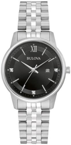 Bulova Damklocka 96P226 Classic Svart/Stål Ø32 mm