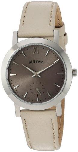 Bulova Damklocka 96L233 Classic Grå/Läder Ø32 mm