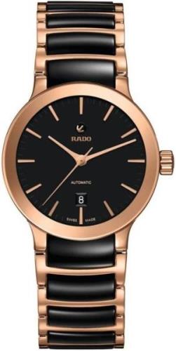 Rado Damklocka R30183172 Centrix Svart/Roséguldstonat stål Ø28 mm