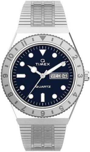 Timex TW2U95500 Q Blå/Stål Ø36 mm