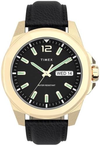 Timex Herrklocka TW2U82100 Essex Avenue Svart/Läder Ø44 mm