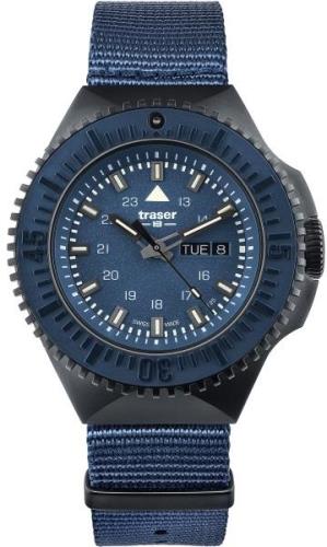 Traser H3 Herrklocka 109856 P69 Black Blå/Textil Ø46 mm