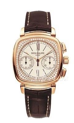 Patek Philippe Damklocka 7071R/001 Complicated Vit/Läder 39x35 mm