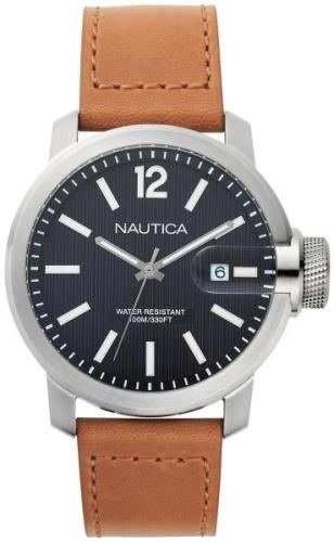 Nautica Herrklocka NAPSYD012 Dress Blå/Läder Ø44 mm