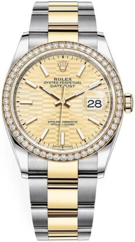 Rolex Damklocka 126283RBR-0026 Datejust 36 Gulguldstonad/18 karat