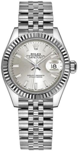 Rolex Damklocka 279174-0005 Lady-Datejust 28 Silverfärgad/Stål Ø28