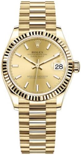 Rolex Damklocka 278278-0040 Datejust 31 Gulguldstonad/18 karat gult