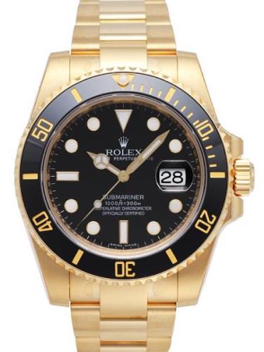 Rolex Herrklocka 116618LN-0001 Submariner Svart/18 karat gult guld