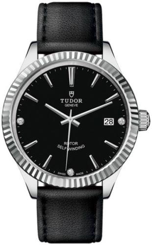 Tudor 12510-0025 Style Svart/Läder Ø38 mm