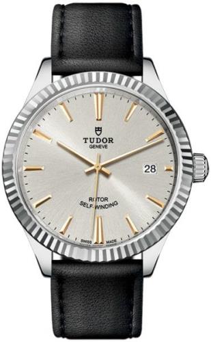 Tudor 12510-0023 Style Silverfärgad/Läder Ø38 mm
