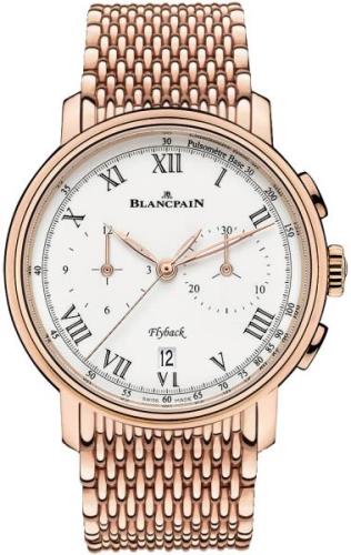 Blancpain Herrklocka 6680F-3631-MMB Villeret Vit/18 karat roséguld