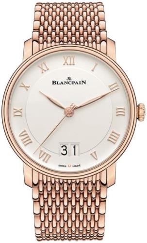 Blancpain Herrklocka 6669-3642-MMB Villeret Vit/18 karat roséguld