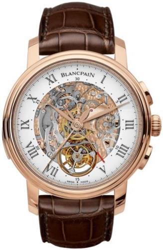 Blancpain Herrklocka 2358-3631-55B Le Brassus Vit/Läder Ø45 mm