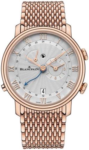 Blancpain Herrklocka 6640-3642-MMB Villeret Silverfärgad/18 karat