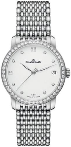 Blancpain Damklocka 6127-4628-MMB Villeret Vit/Stål Ø33.2 mm