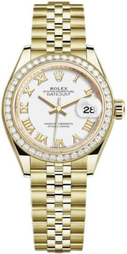 Rolex Damklocka 279138RBR-0032 Lady-Datejust 28 Vit/18 karat gult