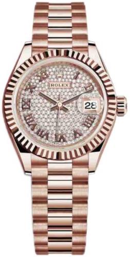 Rolex Damklocka 279175-0023 Lady-Datejust 28 Diamantinfattad/18 karat