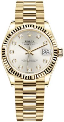 Rolex Damklocka 278278-0034 Datejust 31 Silverfärgad/18 karat gult