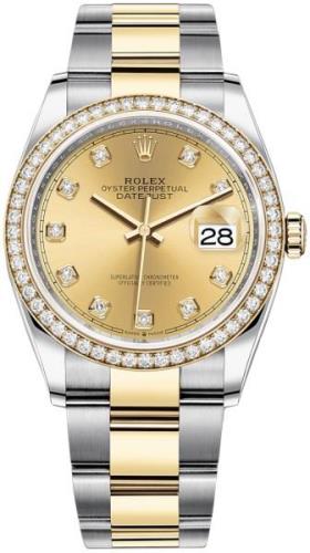 Rolex Damklocka 126283RBR-0004 Datejust 36 Gulguldstonad/18 karat