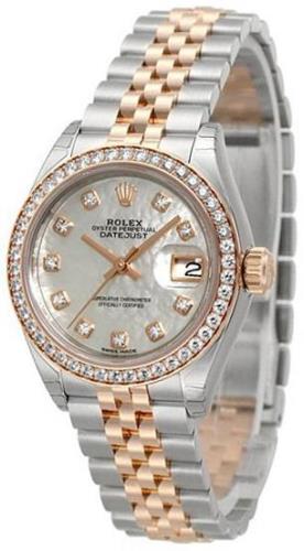 Rolex Damklocka 279381RBR-0013 Lady-Datejust 28 Vit/18 karat