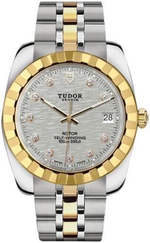 Tudor 21013-0009 Classic Date Silverfärgad/Gulguldtonat stål Ø38 mm