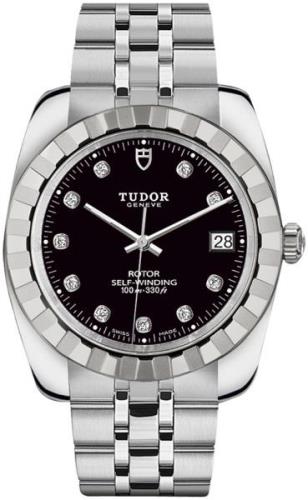 Tudor 21010-0010 Classic Date Svart/Stål Ø38 mm